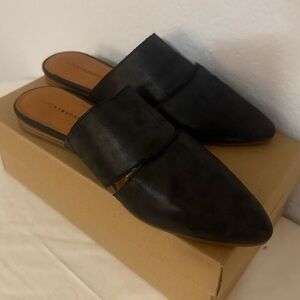 Lucky Brand Black Bestro Mules